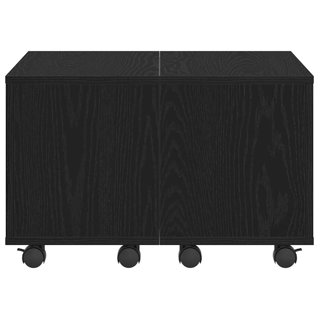 Kava Stol Crni hrast 60 x 60 x 38 cm Konstruirano drvo