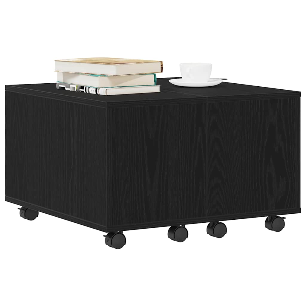 Kava Stol Crni hrast 60 x 60 x 38 cm Konstruirano drvo