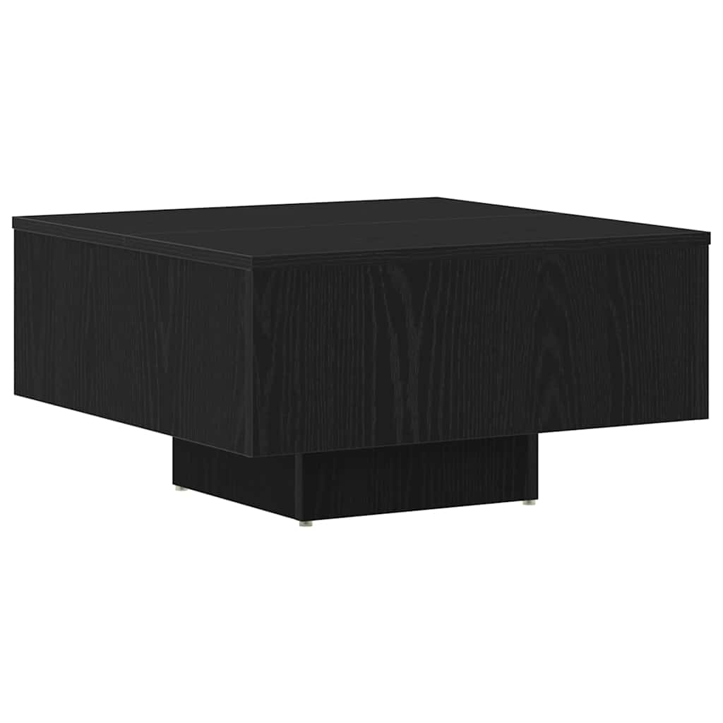Kava Stol Crni hrast 60 x 60 x 31,5 cm Konstruirano drvo