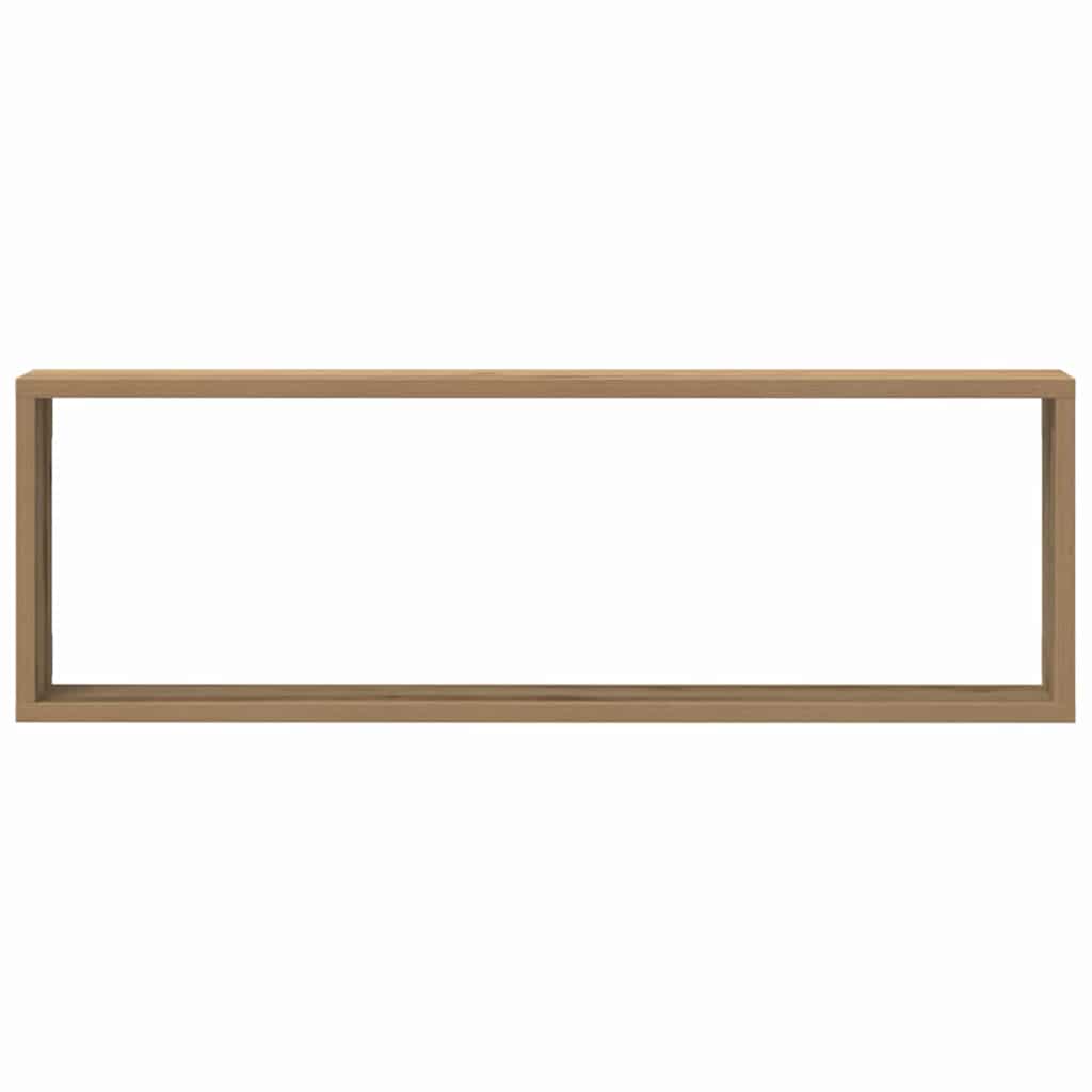 Police na zidu 4 pcs Umjetnička hrastovina 80 x 15 x 26 cm