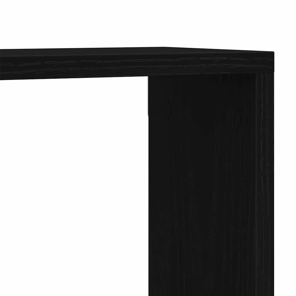 Polica na zidu Crni hrast 78 x 15 x 93 cm Konstruirano drvo