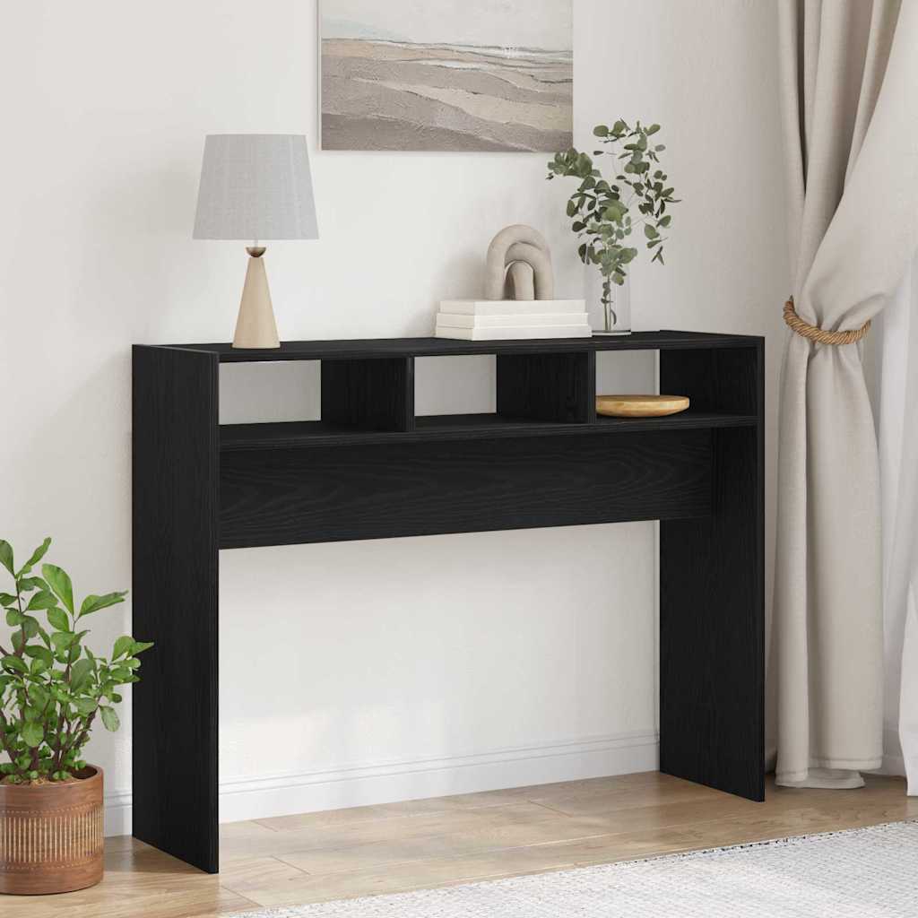 Konzolni Stol Crni hrast 105 x 30 x 80 cm Konstruirano drvo