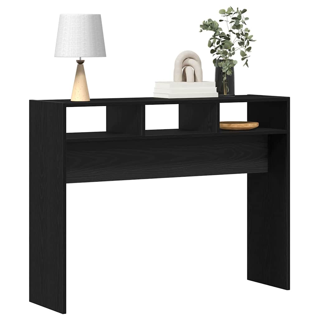 Konzolni Stol Crni hrast 105 x 30 x 80 cm Konstruirano drvo