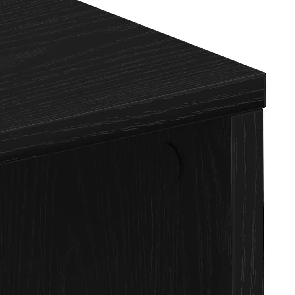 Stol s policom Crni hrast 102,5 x 35 x 75 cm Konstruirano drvo