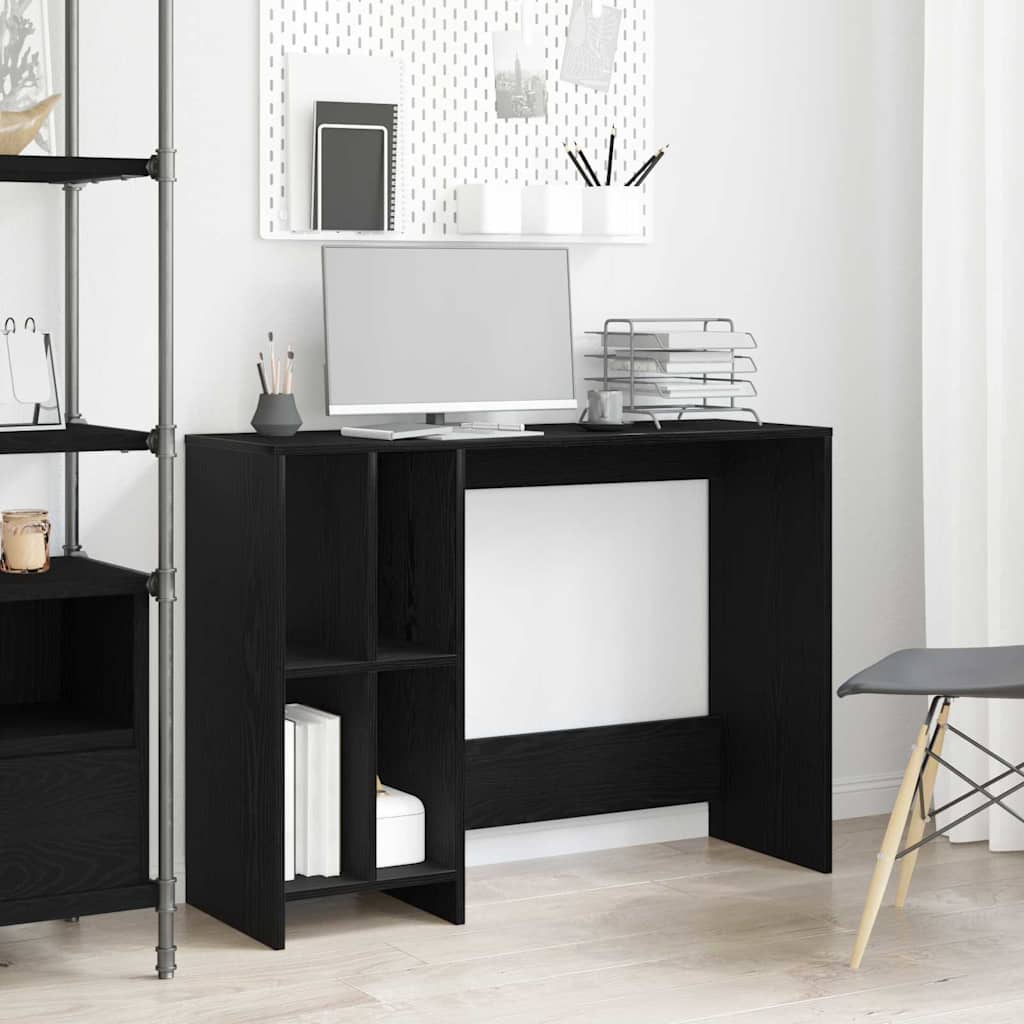 Stol s policom Crni hrast 102,5 x 35 x 75 cm Konstruirano drvo