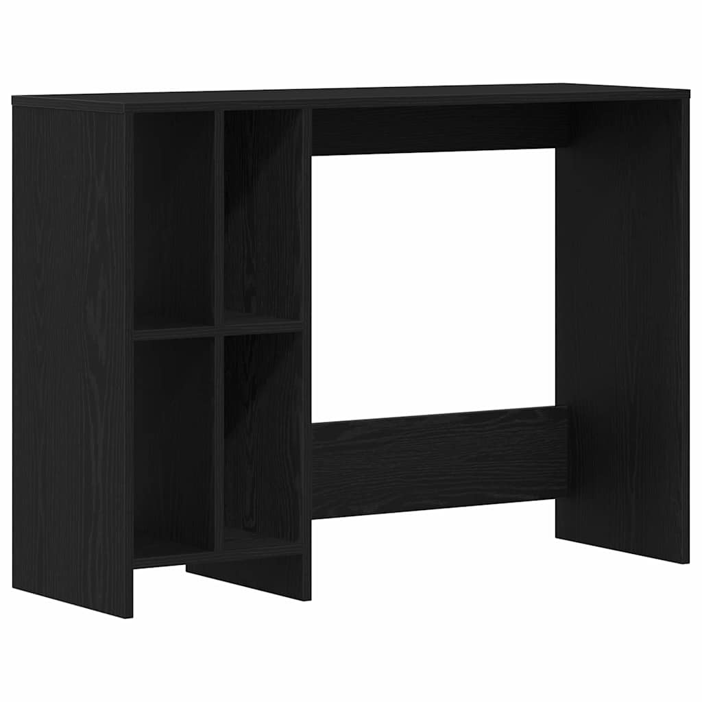Stol s policom Crni hrast 102,5 x 35 x 75 cm Konstruirano drvo