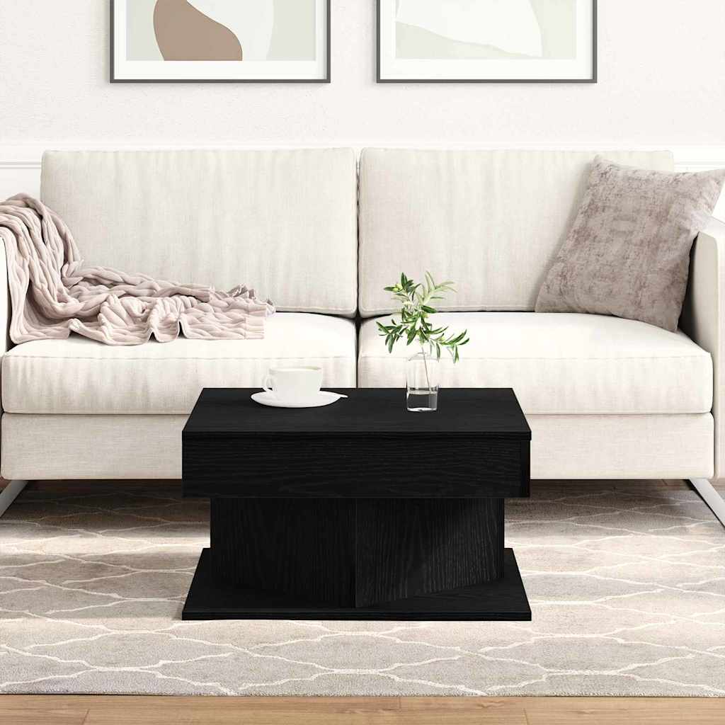 Kava Stol Crni hrast 57 x 57 x 30 cm Konstruirano drvo