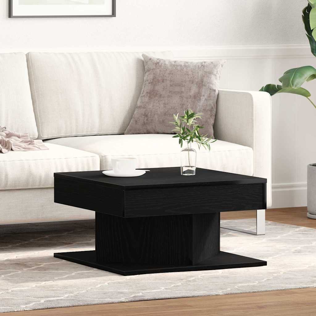 Kava Stol Crni hrast 57 x 57 x 30 cm Konstruirano drvo