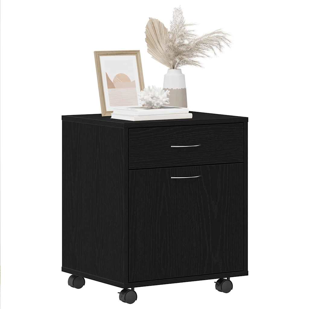 Mobilni ormar Crni hrast 45 x 38 x 54 cm Konstruirano drvo
