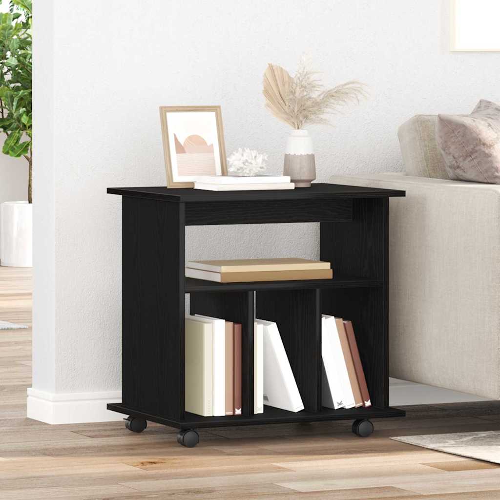 Mobilni ormar Crni hrast 60 x 45 x 55 cm Konstruirano drvo