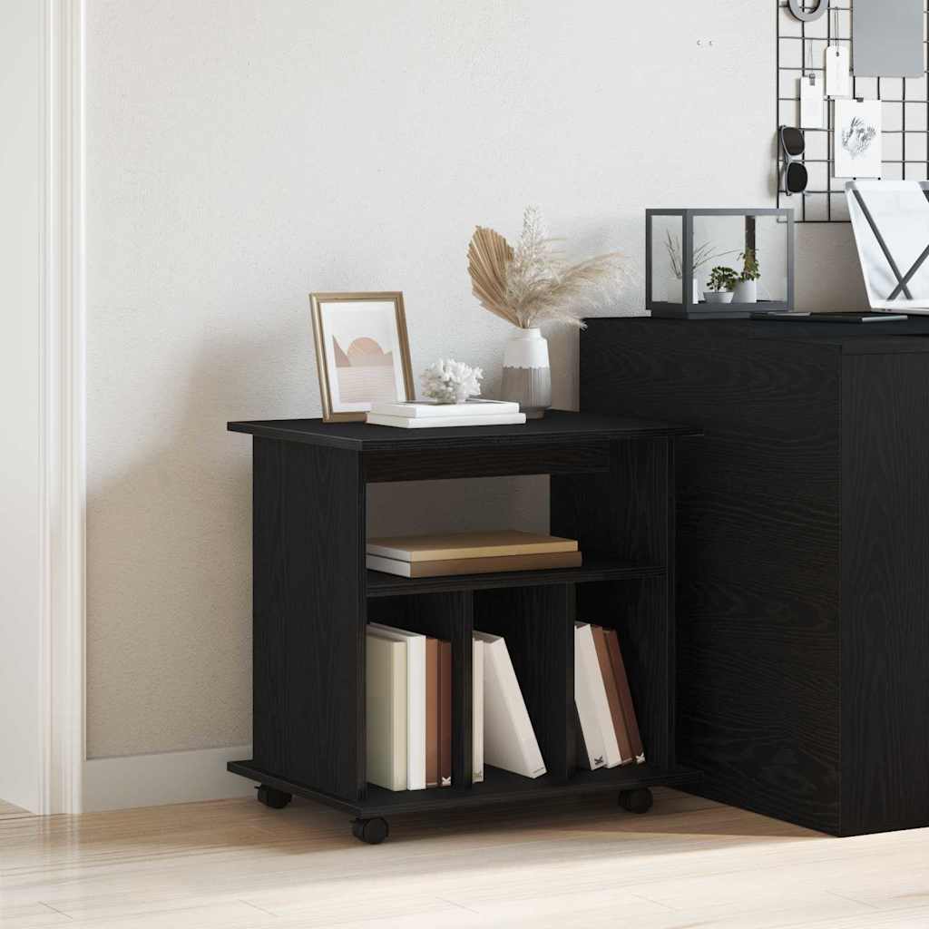 Mobilni ormar Crni hrast 60 x 45 x 55 cm Konstruirano drvo