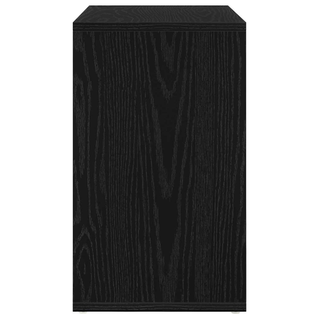 Stol za slaganje 3 pcs Crni hrast Konstruirano drvo