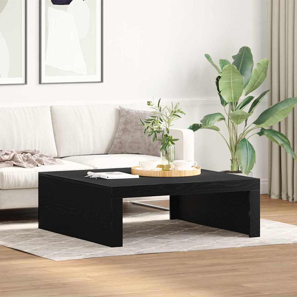 Kava Stol Crni hrast 100 x 100 x 35 cm Konstruirano drvo