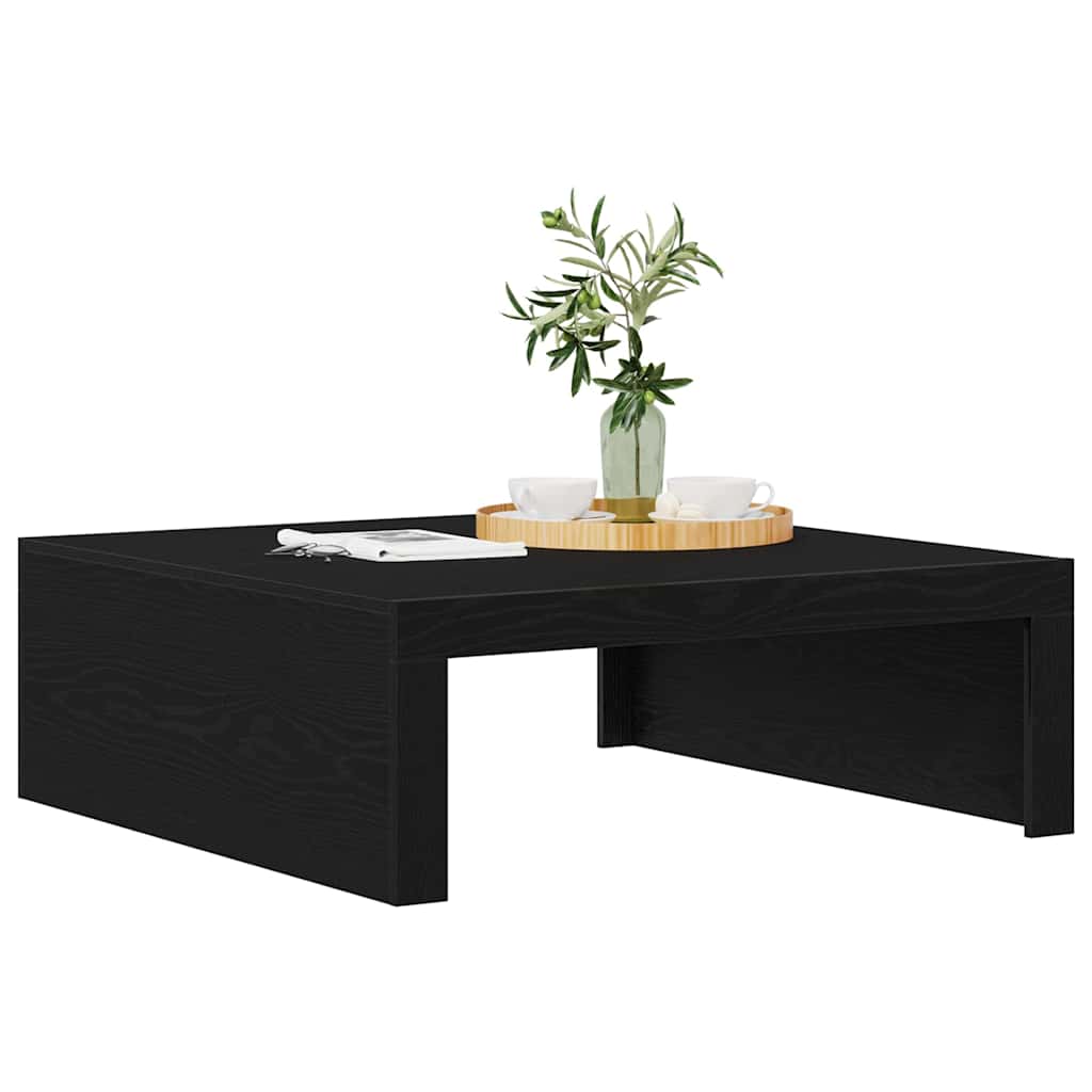 Kava Stol Crni hrast 100 x 100 x 35 cm Konstruirano drvo
