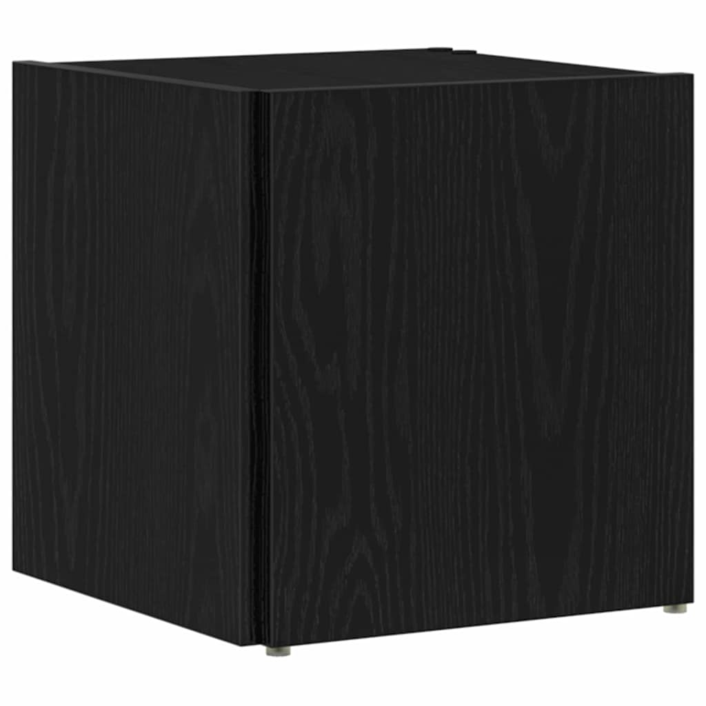 Kutne police Crni hrast 33 x 33 x 34,5 cm Konstruirano drvo