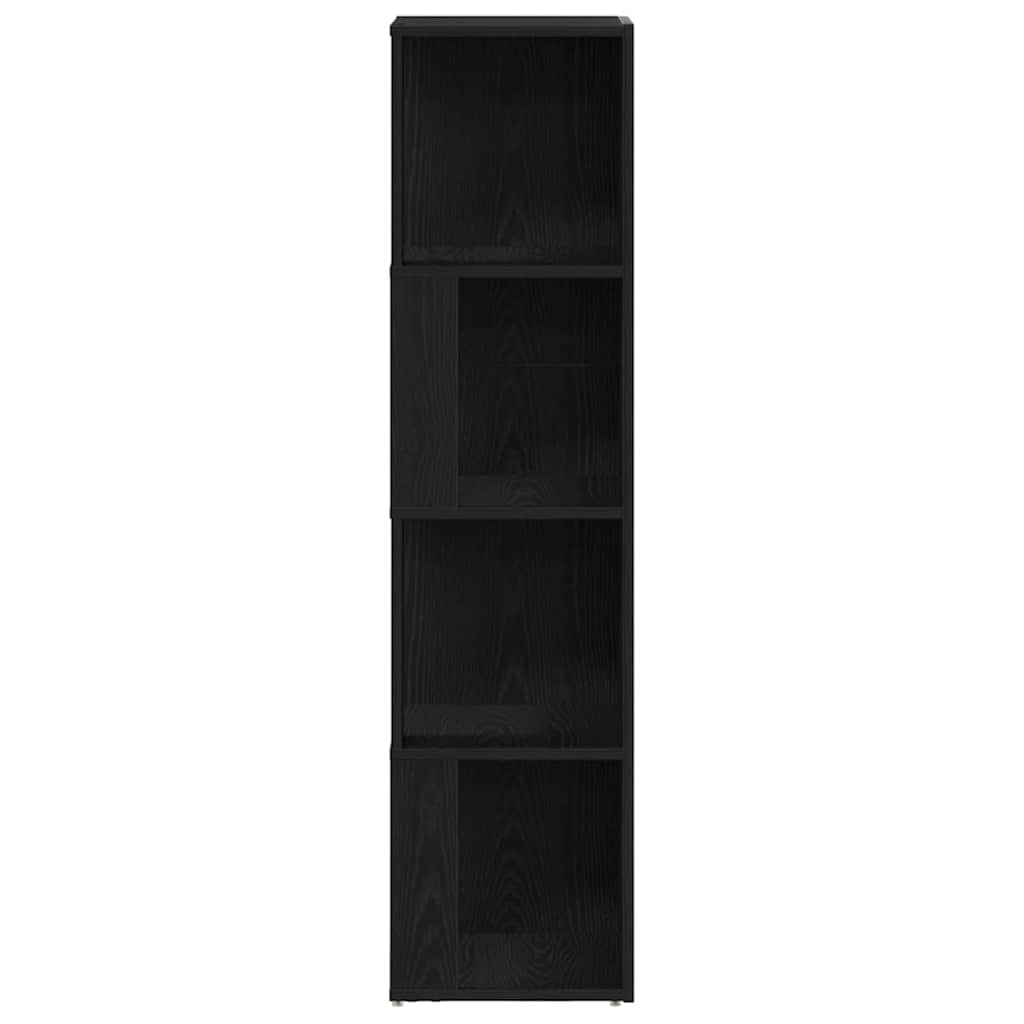 Kutne police Crni hrast 33 x 33 x 132 cm Konstruirano drvo