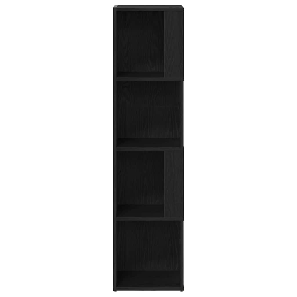 Kutne police Crni hrast 33 x 33 x 132 cm Konstruirano drvo