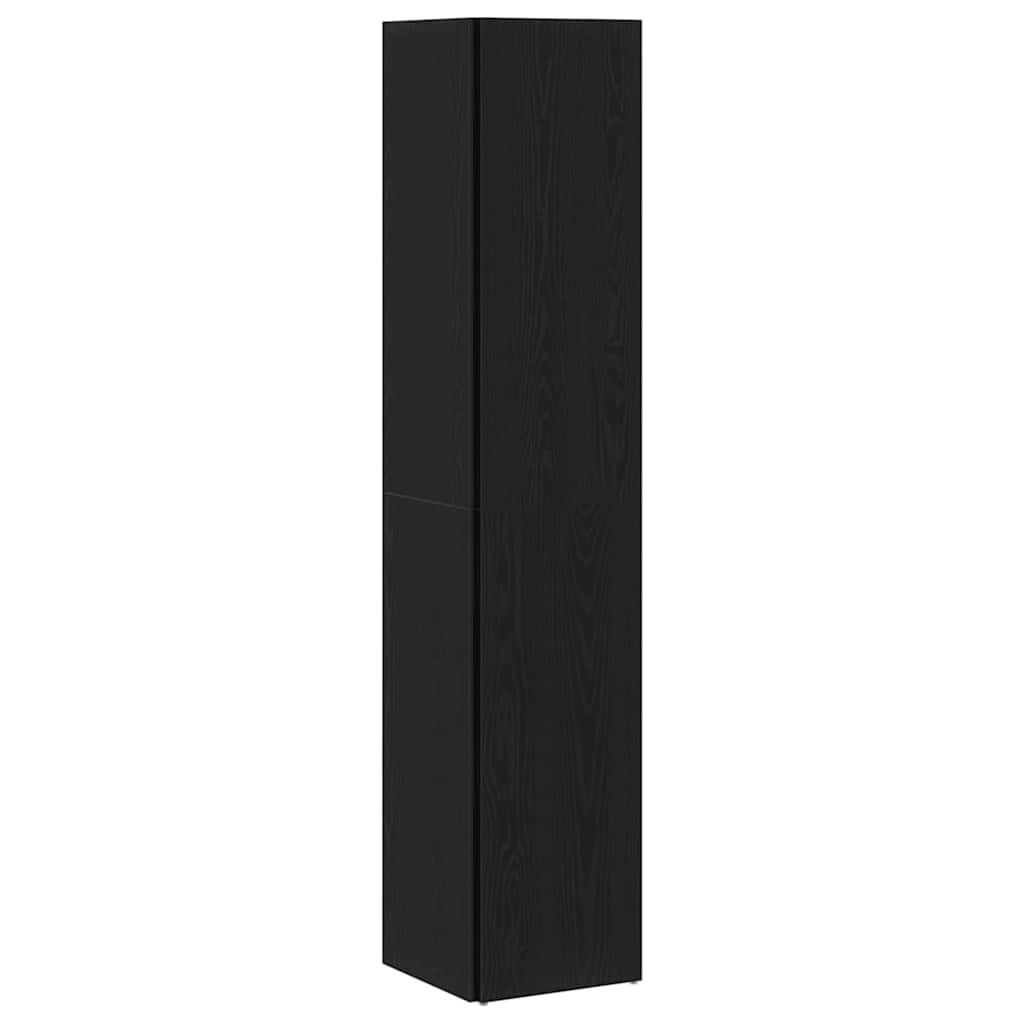 Kutne police Crni hrast 33 x 33 x 164,5 cm Konstruirano drvo