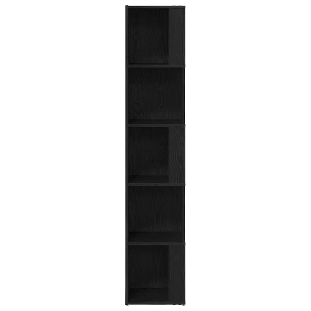 Kutne police Crni hrast 33 x 33 x 164,5 cm Konstruirano drvo