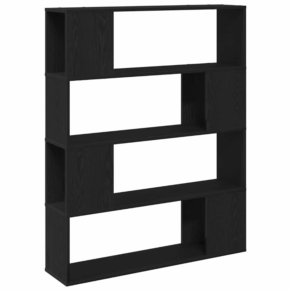 Set TV komoda Crni hrast 100 x 24 x 124,5 cm Konstruirano drvo