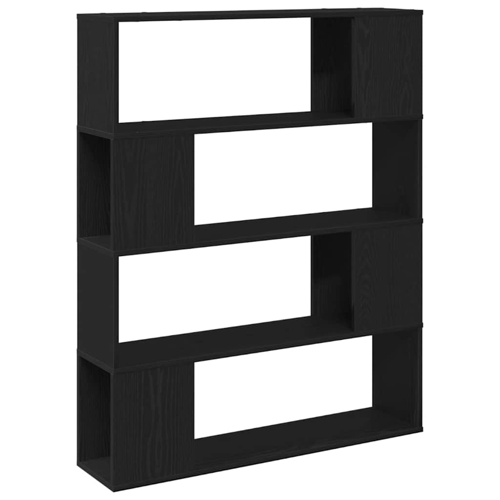 Set TV komoda Crni hrast 100 x 24 x 124,5 cm Konstruirano drvo