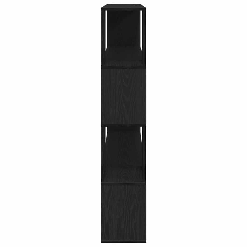 Set TV komoda Crni hrast 100 x 24 x 124,5 cm Konstruirano drvo
