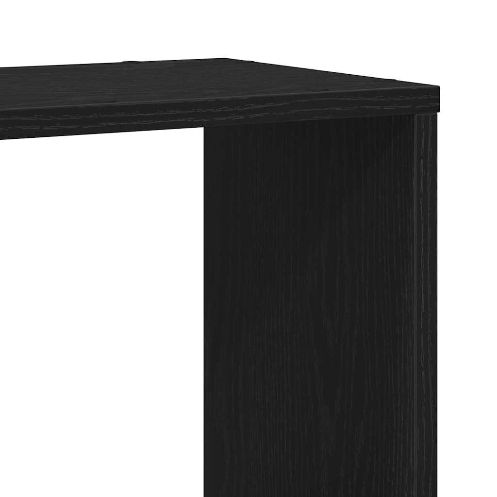 Set TV komoda Crni hrast 100 x 24 x 155 cm Konstruirano drvo
