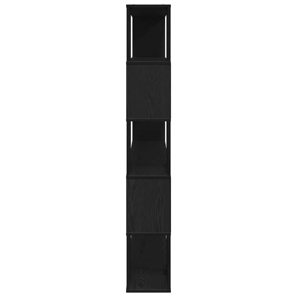 Set TV komoda Crni hrast 100 x 24 x 155 cm Konstruirano drvo