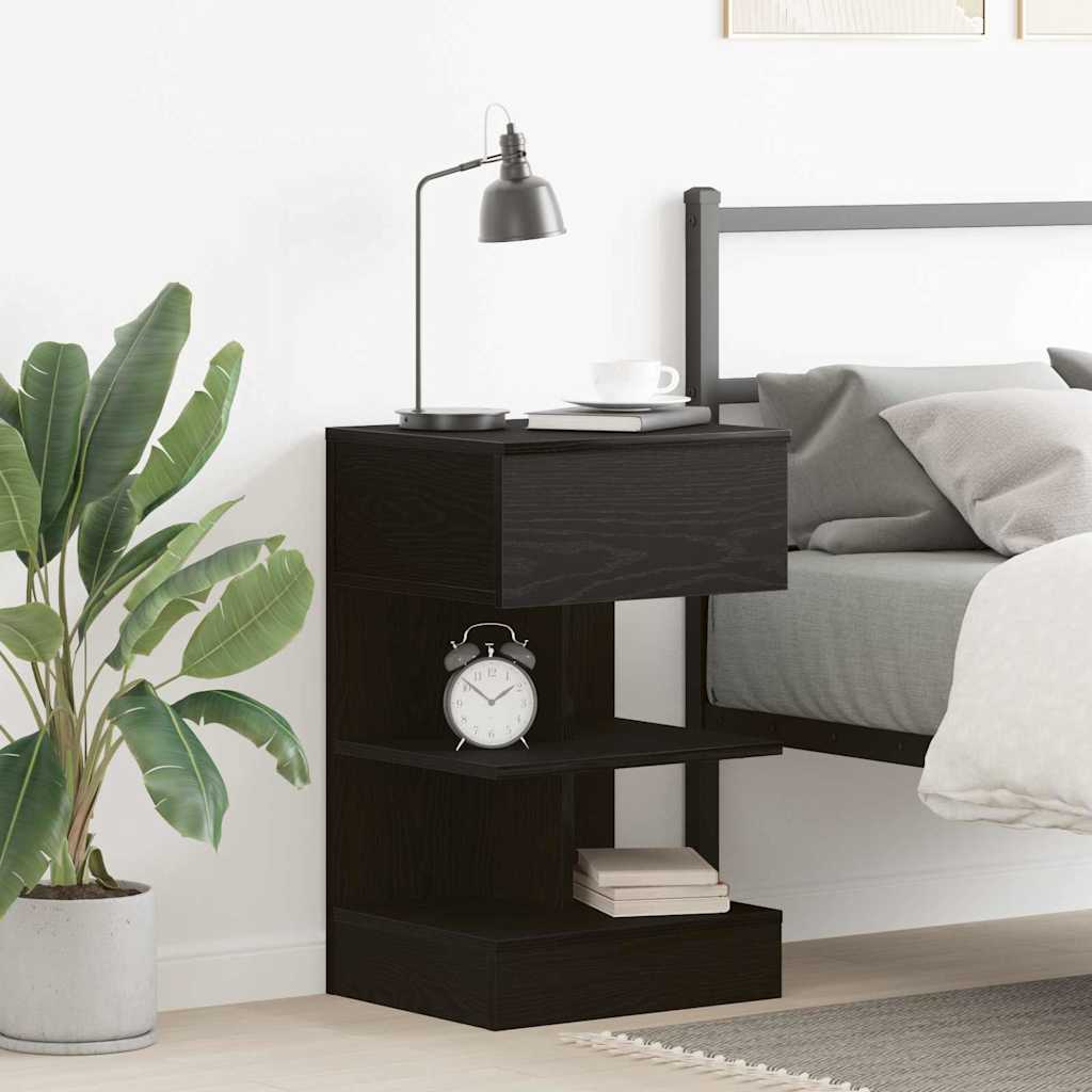 Noćni ormar Crni hrast 40 x 35 x 65 cm Konstruirano drvo