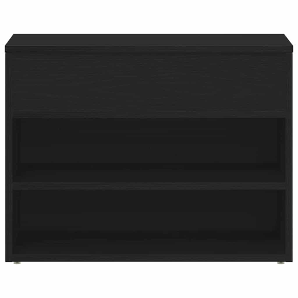 Klupa za cipele Crni hrast 60 x 30 x 45 cm Konstruirano drvo