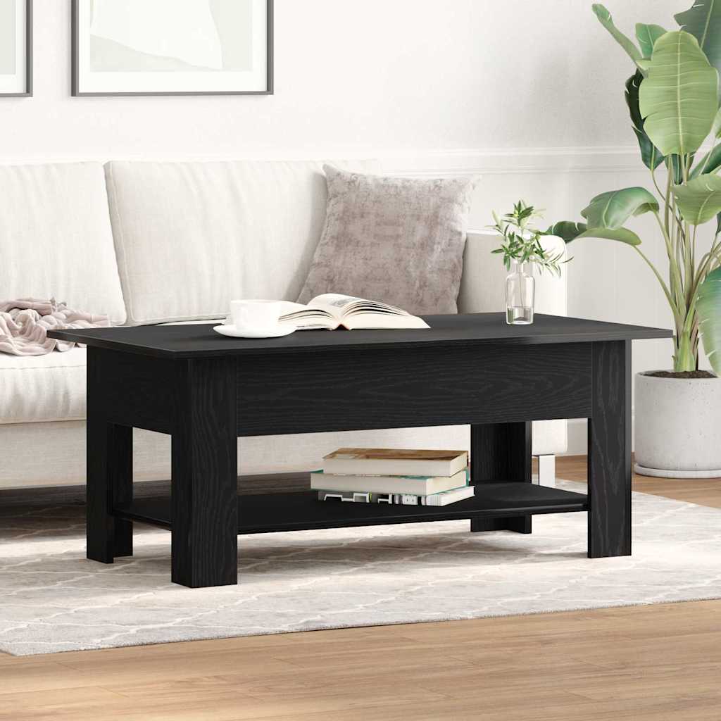 Kava Stol Crni hrast 102 x 55 x 42 cm Konstruirano drvo