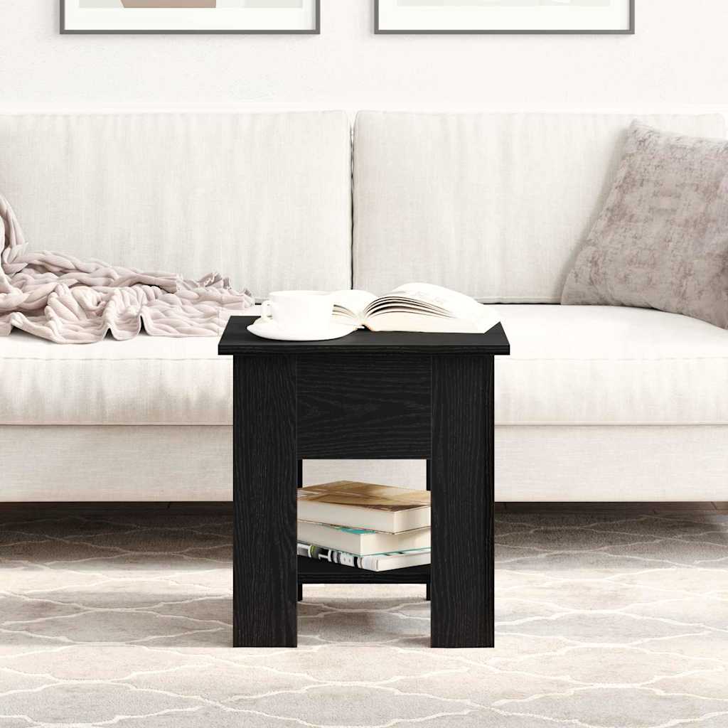Kava Stol Crni hrast 40 x 40 x 42 cm Konstruirano drvo