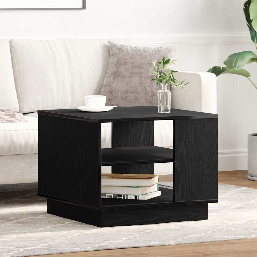 Kava Stol Crni hrast 55 x 55 x 42 cm Konstruirano drvo
