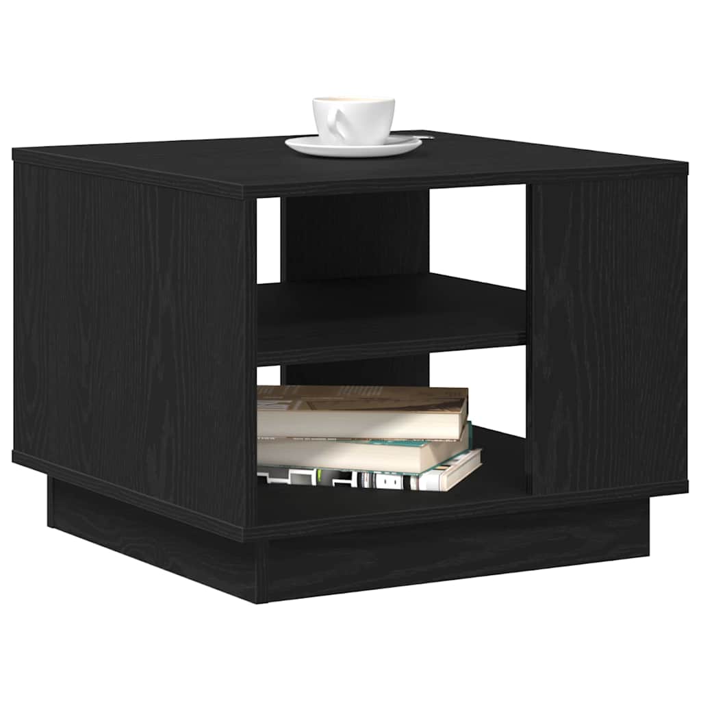 Kava Stol Crni hrast 55 x 55 x 42 cm Konstruirano drvo