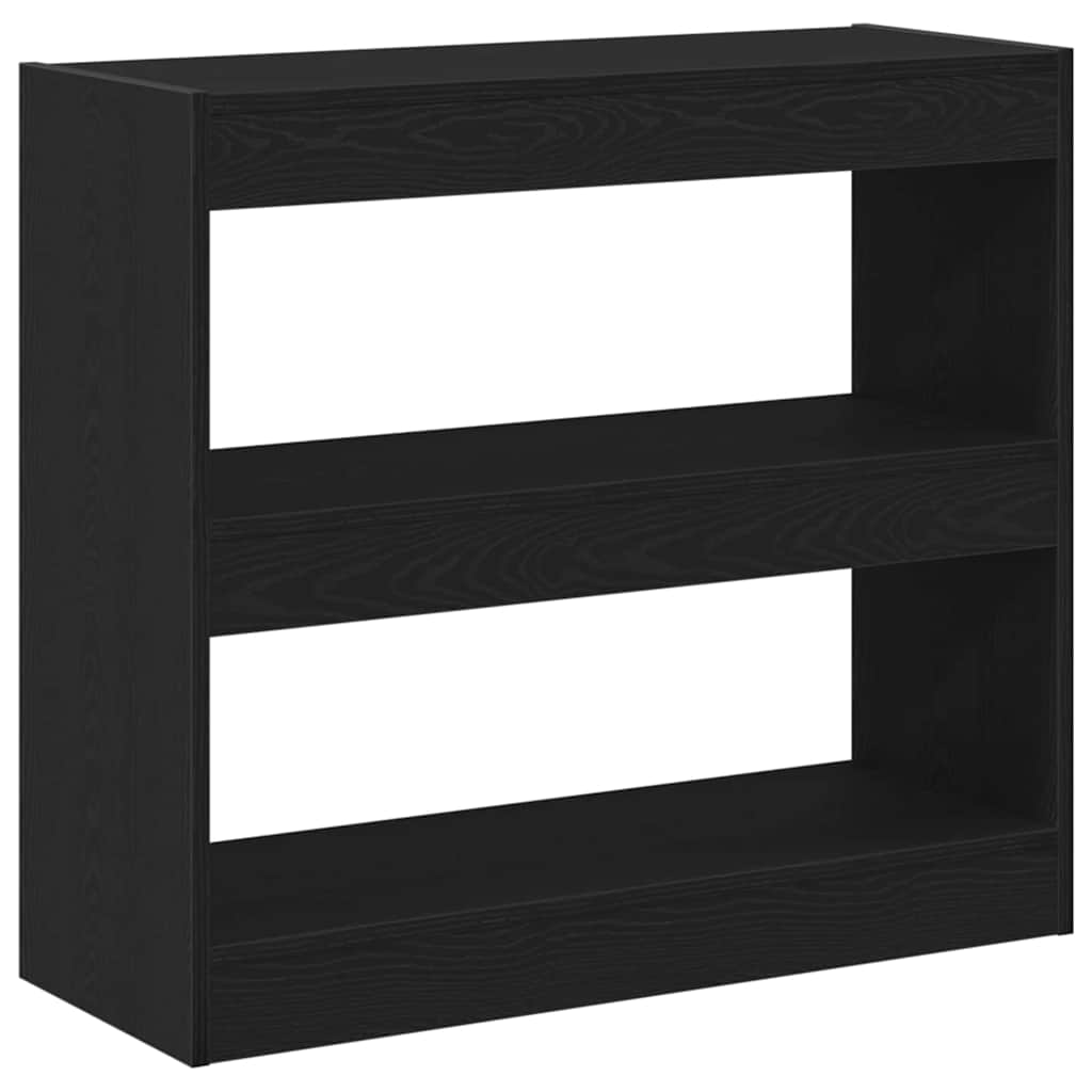 Ormarić za knjige 2 pcs Crni hrast 80 x 30 x 72 cm