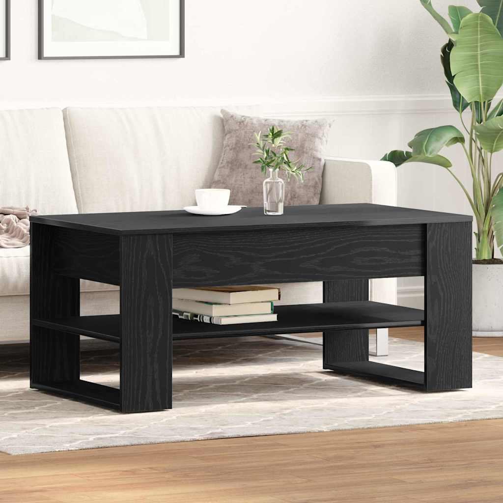 Kava Stol Crni hrast 102 x 55 x 45 cm Konstruirano drvo