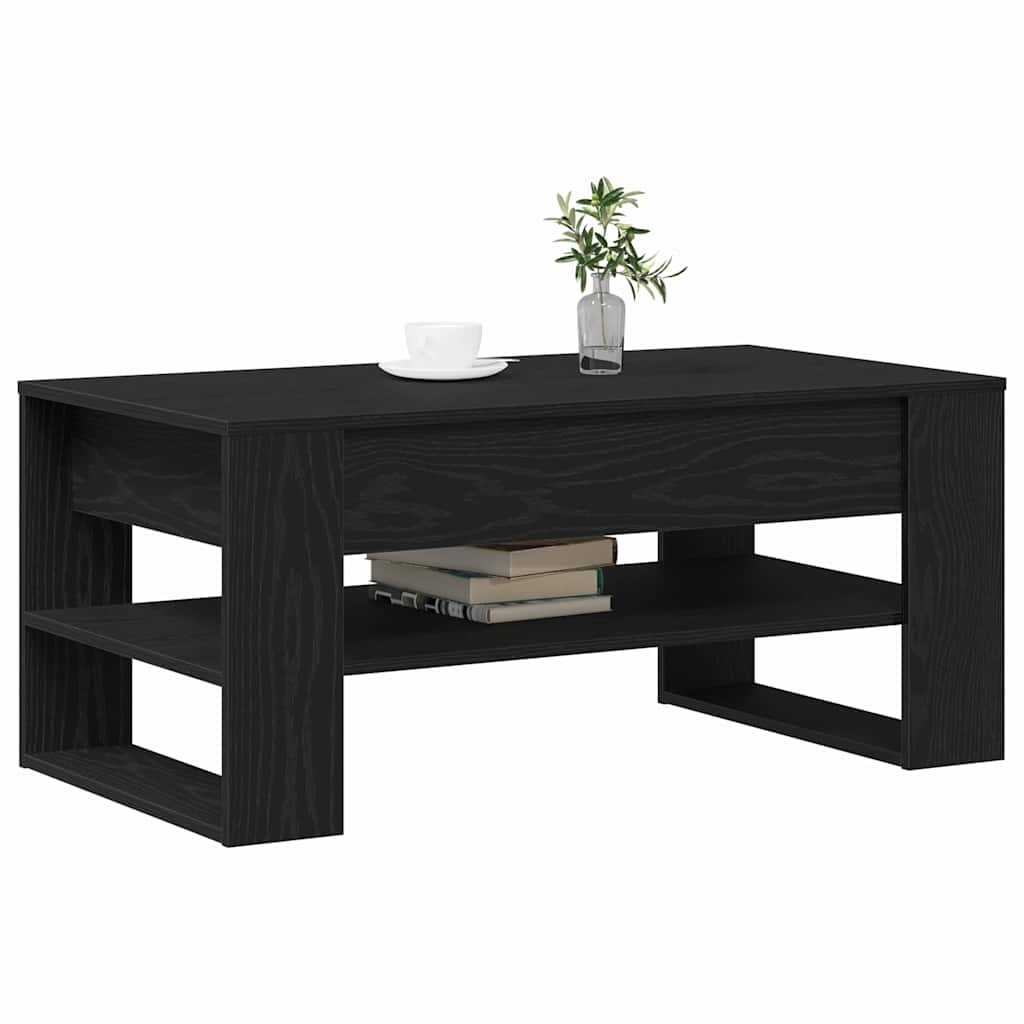 Kava Stol Crni hrast 102 x 55 x 45 cm Konstruirano drvo