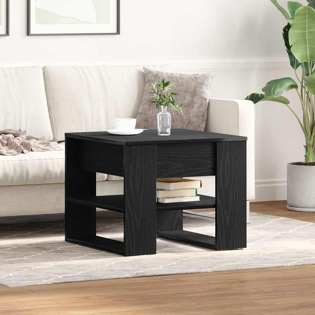 Kava Stol Crni hrast 55,5 x 55 x 45 cm Konstruirano drvo