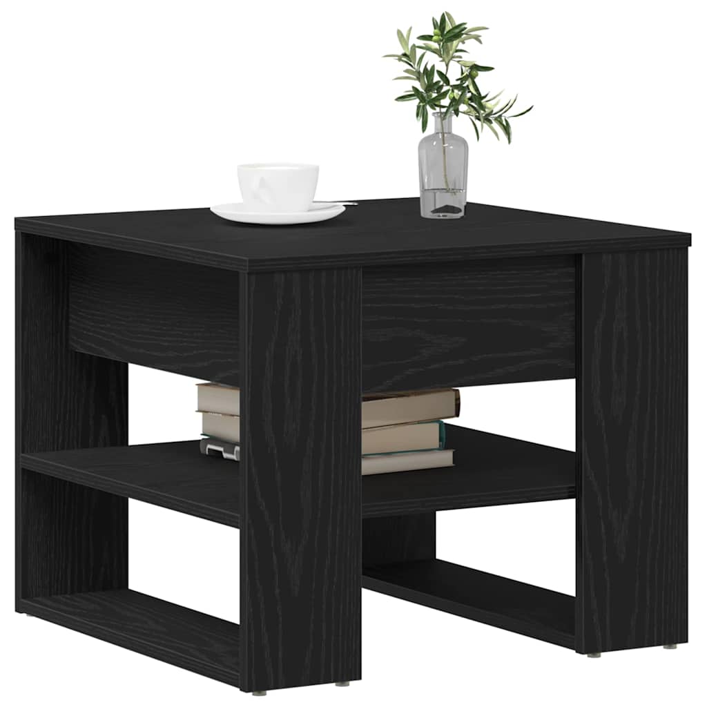 Kava Stol Crni hrast 55,5 x 55 x 45 cm Konstruirano drvo