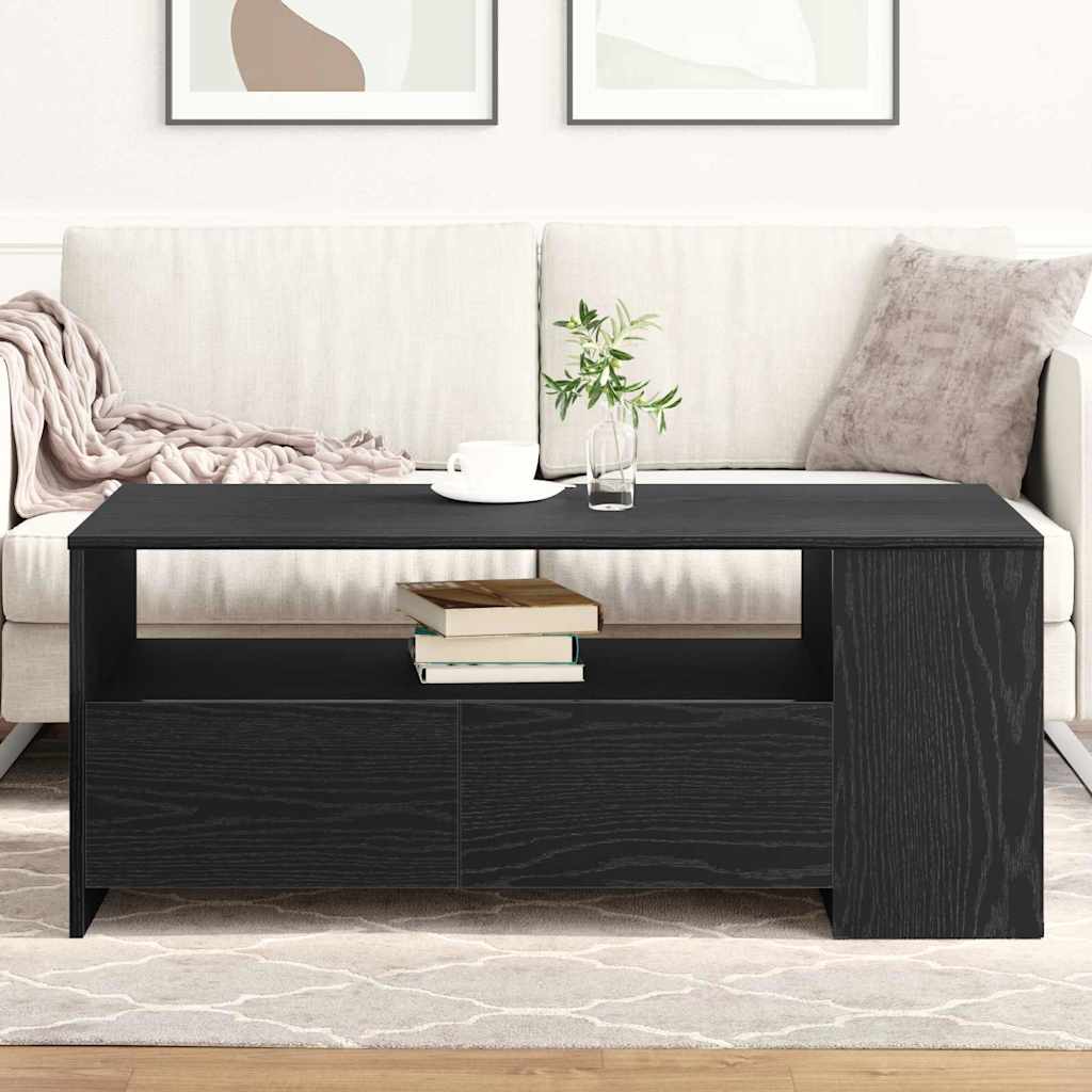 Kava Stol Crni hrast 102 x 55 x 43,5 cm Konstruirano drvo