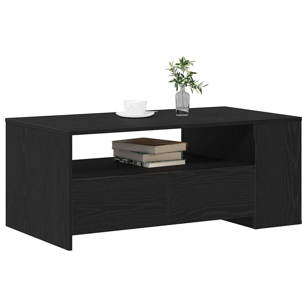 Kava Stol Crni hrast 102 x 55 x 43,5 cm Konstruirano drvo
