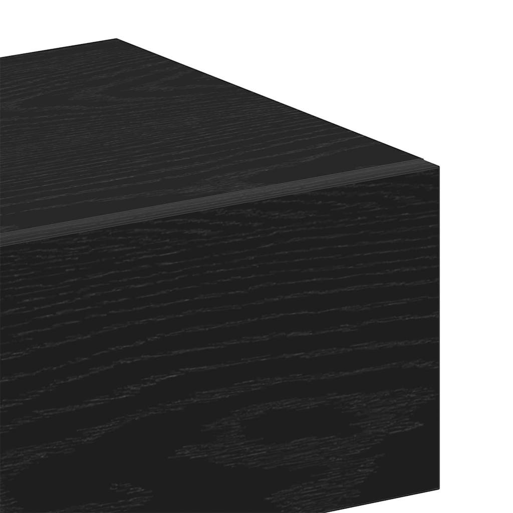 Noćni ormar Crni hrast 46 x 30 x 30 cm Konstruirano drvo