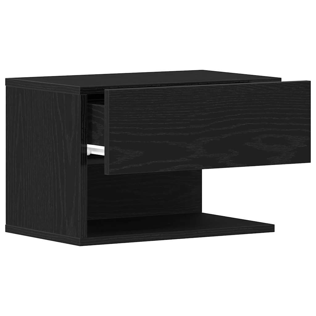 Noćni ormar Crni hrast 46 x 30 x 30 cm Konstruirano drvo