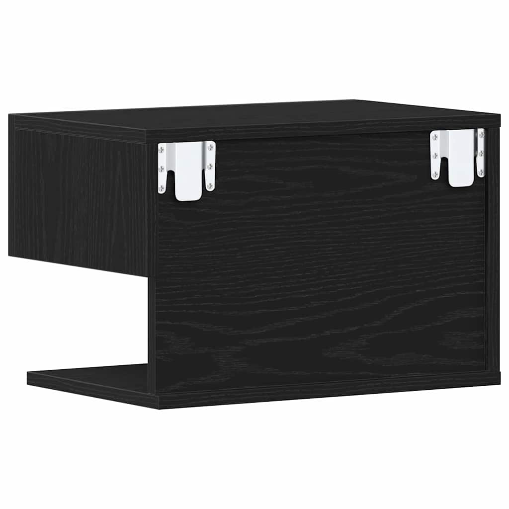 Noćni ormar Crni hrast 46 x 30 x 30 cm Konstruirano drvo