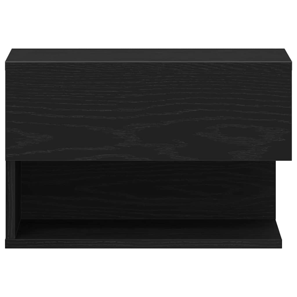 Noćni ormar 2 pcs Crni hrast 46 x 30 x 30 cm Konstruirano drvo