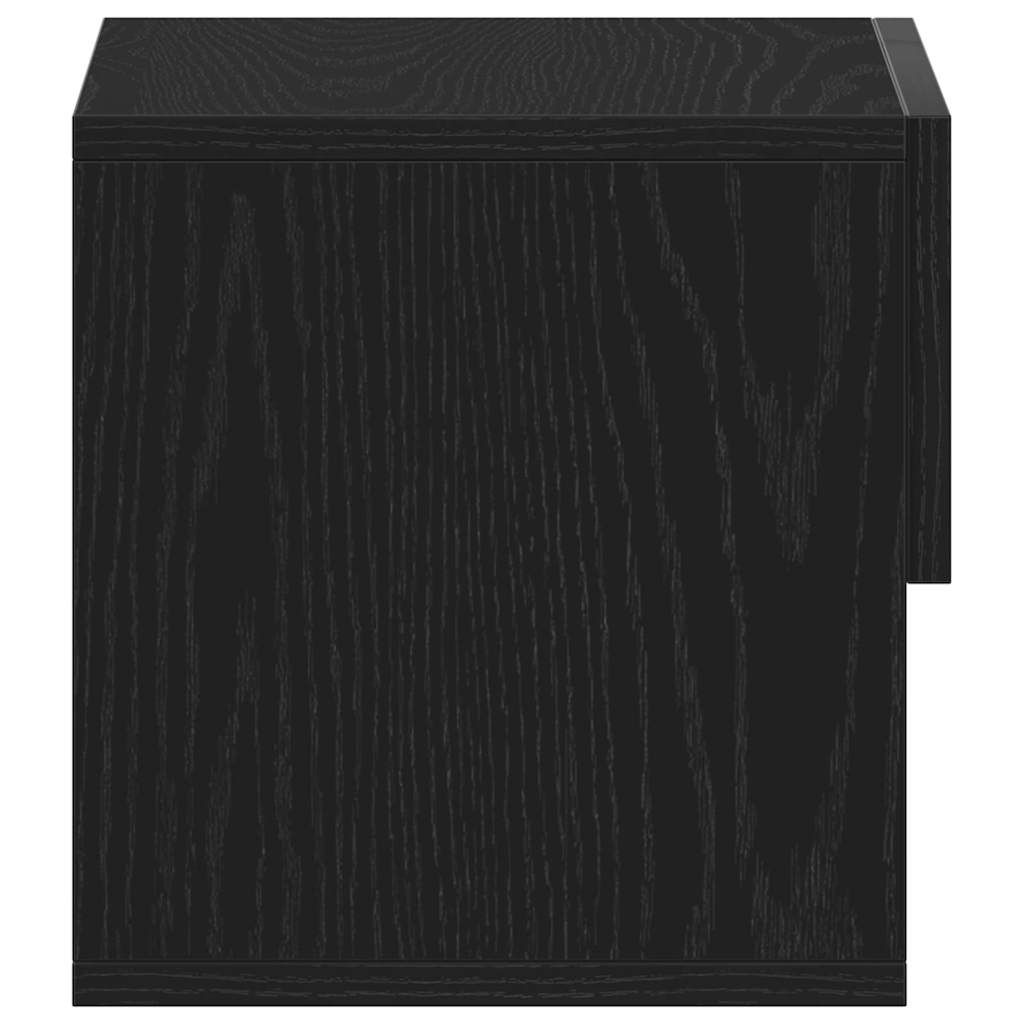 Noćni ormar 2 pcs Crni hrast 46 x 30 x 30 cm Konstruirano drvo