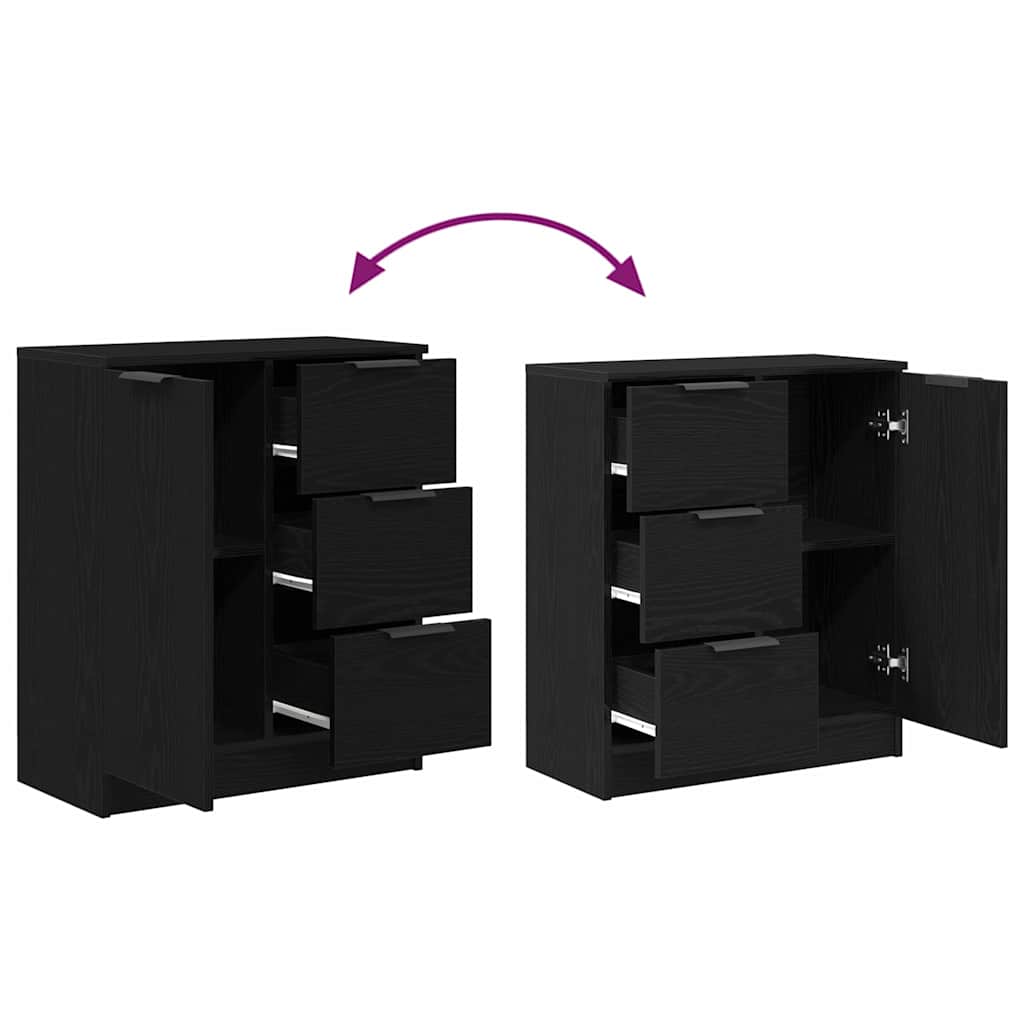 Kreveta s ladicama Crni hrast 60 x 30 x 70 cm Konstruirano drvo