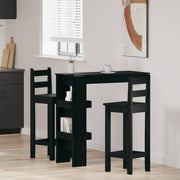 Barski Stol za Zid s policom Crni hrast 102 x 45 x 103,5 cm
