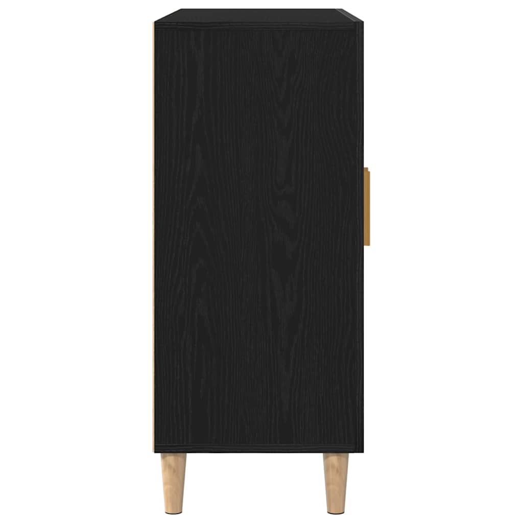 Kreveta Crni hrast 90 x 34 x 80 cm Konstruirano drvo