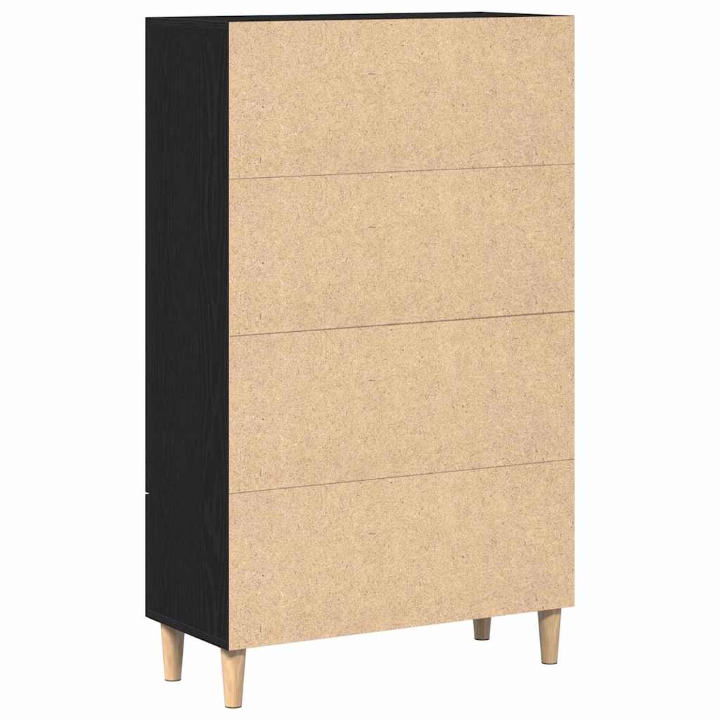 Highboard Crni hrast 70 x 31 x 115 cm Konstruirano drvo